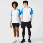 Lacoste חולצת כותנה חיה DZ4D0D941 לבן כחול צהוב d1q גברים