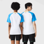Lacoste חולצת כותנה חיה DZ4D0D941 לבן כחול צהוב d1q גברים - Image 3