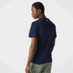 Lacoste חולצת כותנה עם צווארון צווארון למיתוג תנינים DZ4D0D1580 כחול כהה 166 גברים - Image 2
