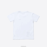 Lacoste חולצת כותנה עם צווארון V DZ4D0D3129 לבן 001 ילדים - Image 3
