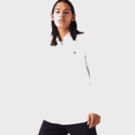 Lacoste חולצת כותנה פרימיום בכושר רגיל DZ4D0D1494 לבן 001 גברים