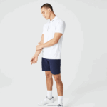 Lacoste חולצת פולו גולף בג'רזי ספורט DZ4D0D595 כחול כהה לבן 522 גברים - Image 2