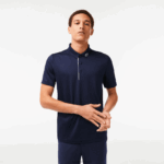 Lacoste חולצת פולו גולף בג'רזי ספורט DZ4D0D596 כחול כהה לבן 525 גברים