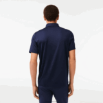 Lacoste חולצת פולו גולף בג'רזי ספורט DZ4D0D596 כחול כהה לבן 525 גברים - Image 3