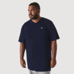 Lacoste חולצת פולו כותנה עם צווארון V בגזרה רגילה (בתוספת מידה) DZ4D0D732 כחול כהה 166 גברים - Image 2