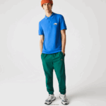 Lacoste חולצת פולו מכותנה אורגנית של קרוקודילים בכושר רגיל DZ4D0D844 כחול qpt גברים - Image 2