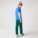 Lacoste חולצת פולו מכותנה אורגנית של קרוקודילים בכושר רגיל DZ4D0D844 כחול qpt גברים - Image 3