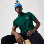 Lacoste חולצת פולו מכותנה אורגנית של קרוקודילים בכושר רגיל DZ4D0D843 ירוק 3 מ"ר גברים - Image 5