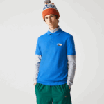 Lacoste חולצת פולו מכותנה אורגנית של קרוקודילים בכושר רגיל DZ4D0D844 כחול qpt גברים - Image 6