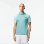 Lacoste חולצת פולו פוליאסטר ממוחזר טניס DZ4D0D84 מנטה br8 גברים