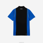 Lacoste חולצת פולו פוליאסטר ממוחזר טניס DZ4D0D85 שחור כחול צהוב xis גברים - Image 5