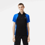 Lacoste חולצת פולו פוליאסטר ממוחזר טניס DZ4D0D85 שחור כחול צהוב xis גברים