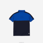 Lacoste חולצת פולו קולורבלוק נושמת DZ4D0D3183 כחול כהה mt5 בנים - Image 2
