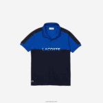 Lacoste חולצת פולו קולורבלוק נושמת DZ4D0D3183 כחול כהה mt5 בנים