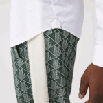 Lacoste חולצת פופלין מכותנה בגזרה דק בגזרה DZ4D0D1488 לבן 001 גברים - Image 8