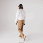 Lacoste חולצת פופלין מכותנה בכושר רגיל DZ4D0D1614 לבן 001 גברים - Image 2