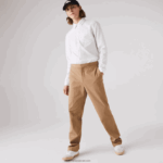 Lacoste חולצת פופלין מכותנה בכושר רגיל DZ4D0D1614 לבן 001 גברים - Image 5