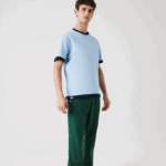 Lacoste חולצת פיקה בתערובת כותנה הפיכה DZ4D0D918 כחול כהה ge5 גברים - Image 2