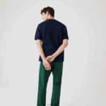 Lacoste חולצת פיקה בתערובת כותנה הפיכה DZ4D0D918 כחול כהה ge5 גברים - Image 3