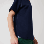 Lacoste חולצת פיקה בתערובת כותנה הפיכה DZ4D0D918 כחול כהה ge5 גברים - Image 6