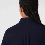 Lacoste חולצת פיקה מכותנה בצווארון צרפתי DZ4D0D2649 כחול כהה 166 נשים - Image 4