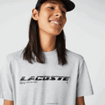 Lacoste חולצת פיקה ממותגת בכושר רגיל DZ4D0D561 chine אפור cca גברים
