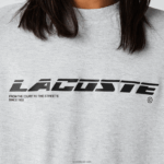 Lacoste חולצת פיקה ממותגת בכושר רגיל DZ4D0D561 chine אפור cca גברים - Image 4