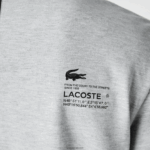 Lacoste חולצת פיקה ממותגת בכושר רגיל DZ4D0D561 chine אפור cca גברים - Image 8