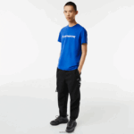 Lacoste חולצת פיקה ממותגת בכושר רגיל DZ4D0D562 כחול k1q גברים - Image 2