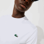 Lacoste חולצת פיקה ספורטיבית לנשימה DZ4D0D671 לבן 001 גברים - Image 2