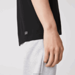 Lacoste חולצת פיקה ספורטיבית לנשימה DZ4D0D672 שחור 031 גברים - Image 4