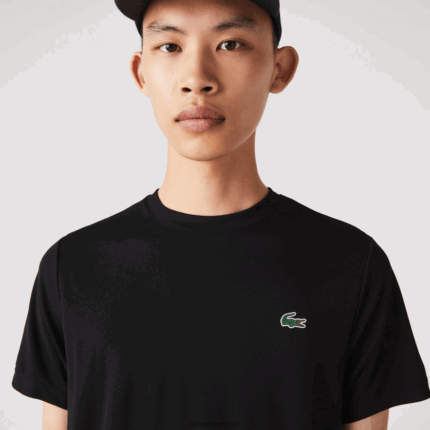 Lacoste חולצת פיקה ספורטיבית לנשימה DZ4D0D672 שחור 031 גברים