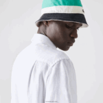 Lacoste חולצת פשתן בכושר רגיל DZ4D0D1646 לבן 001 גברים - Image 7