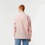 Lacoste חולצת פשתן DZ4D0D470 ורוד בהיר t03 גברים - Image 3