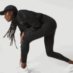 Lacoste חותלות באפקט סריג בצבע בלוק ספורט DZ4D0D2531 שחור 8vm נשים - Image 2