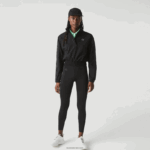 Lacoste חותלות באפקט סריג בצבע בלוק ספורט DZ4D0D2531 שחור 8vm נשים