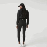 Lacoste חותלות באפקט סריג בצבע בלוק ספורט DZ4D0D2531 שחור 8vm נשים - Image 3