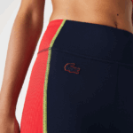 Lacoste חותלות באפקט סריג בצבע בלוק ספורט DZ4D0D2532 כחול כהה אדום 4xh נשים - Image 5