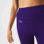 Lacoste חותלות באפקט סריג בצבע בלוק ספורט DZ4D0D2533 סגול 50w נשים - Image 6