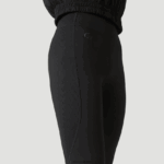 Lacoste חותלות באפקט סריג בצבע בלוק ספורט DZ4D0D2531 שחור 8vm נשים - Image 9