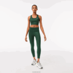 Lacoste חותלות בעלות מותניים גבוהות בהדפס ספורט DZ4D0D2573 ירוק d1r נשים