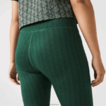 Lacoste חותלות בעלות מותניים גבוהות בהדפס ספורט DZ4D0D2573 ירוק d1r נשים - Image 3