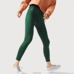 Lacoste חותלות בעלות מותניים גבוהות בהדפס ספורט DZ4D0D2573 ירוק d1r נשים - Image 6