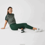 Lacoste חותלות בעלות מותניים גבוהות בהדפס ספורט DZ4D0D2573 ירוק d1r נשים - Image 9
