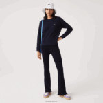 Lacoste חותלות סריג מצולעות ללא תפרים DZ4D0D2561 כחול כהה 166 נשים