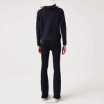 Lacoste חותלות סריג מצולעות ללא תפרים DZ4D0D2561 כחול כהה 166 נשים - Image 3