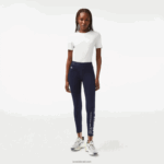Lacoste חותלות פוליאסטר ממוחזרות באורך 7/8 DZ4D0D2408 כחול כהה 166 נשים