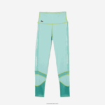 Lacoste חותלות פס לוגו ספורט DZ4D0D2401 מנטה j6d נשים - Image 4