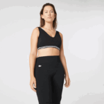 Lacoste חזיית ספורט ניגודיות ספורט DZ4D0D2598 שחור לבן שחור 6 קילוגרם נשים - Image 2