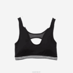 Lacoste חזיית ספורט ניגודיות ספורט DZ4D0D2598 שחור לבן שחור 6 קילוגרם נשים - Image 4